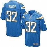Nike Men & Women & Youth Chargers #32 Weddle Blue Team Color Game Jersey,baseball caps,new era cap wholesale,wholesale hats